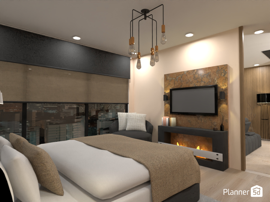 Small Appartement Brown and Black #11525644 by Maison Maeck