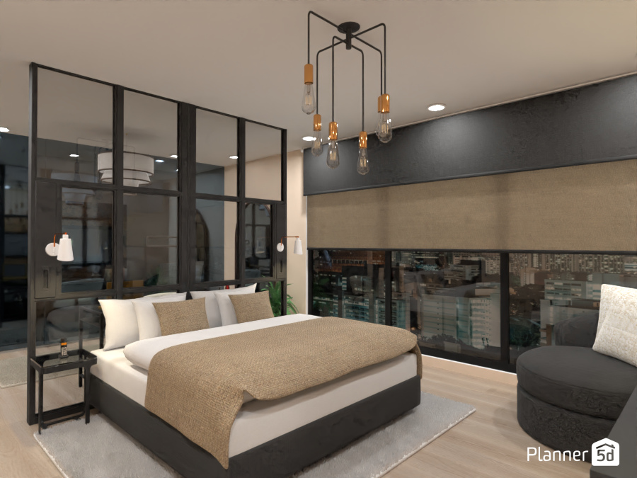 Small Appartement Brown and Black #11525652 by Maison Maeck