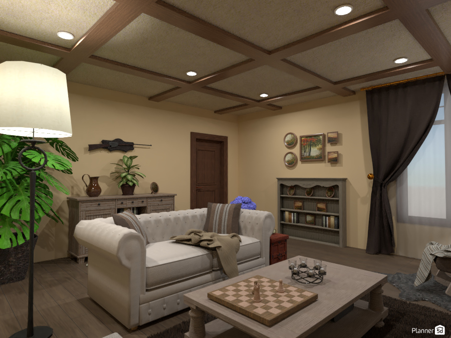 Country-Style Living Room: Design battle contest #6096152 by Gabes