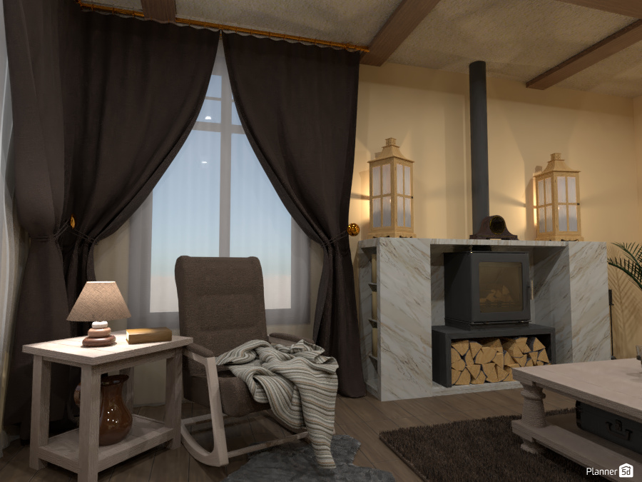 Country-Style Living Room: Design battle contest #6096176 by Gabes