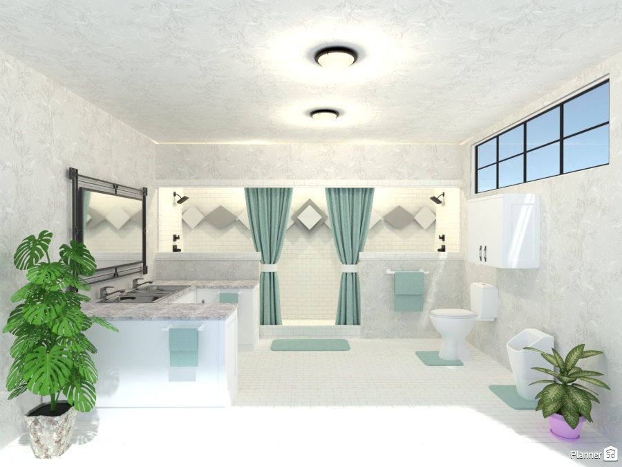 double sinks and shower #2067234 by Joy Suiter