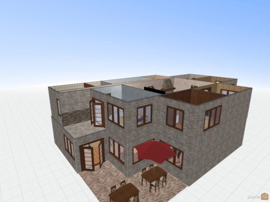 Cafe + House #2946652 by Alicia Walsh