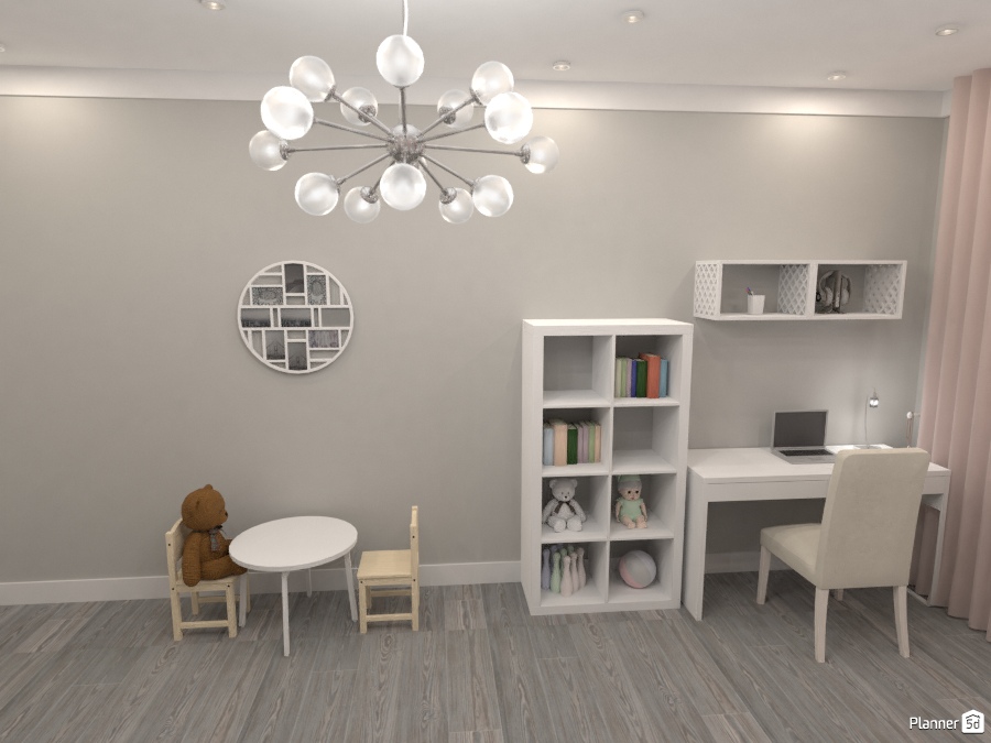 Детская в серо-розовой гамме2 #2843790 by Ksenia