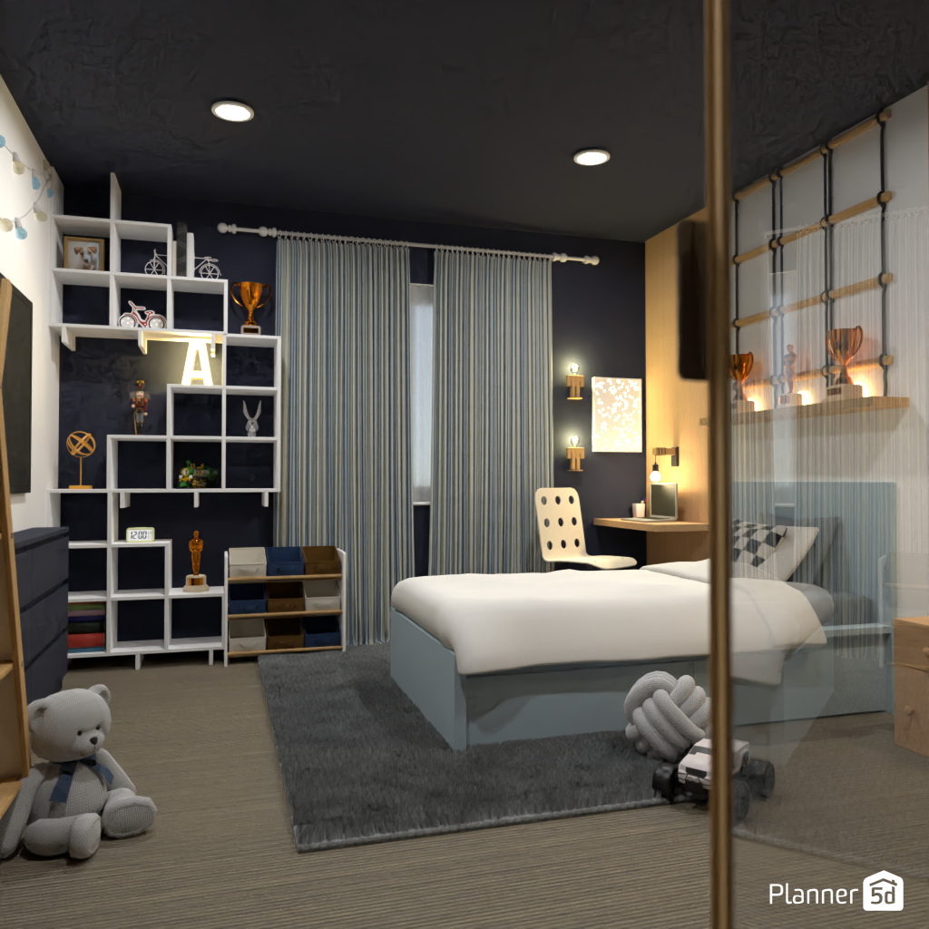 Quarto infantil azul #19521840 by Editors Choice