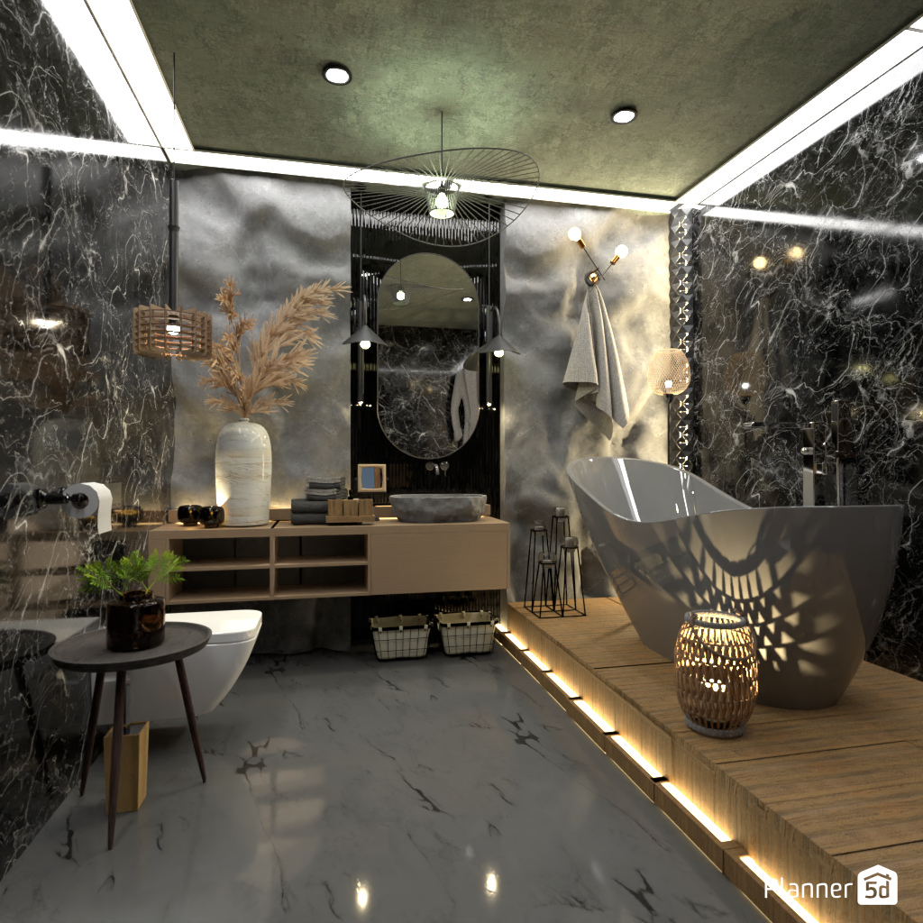 Dark Bathroom #17692899 by Editors Choice