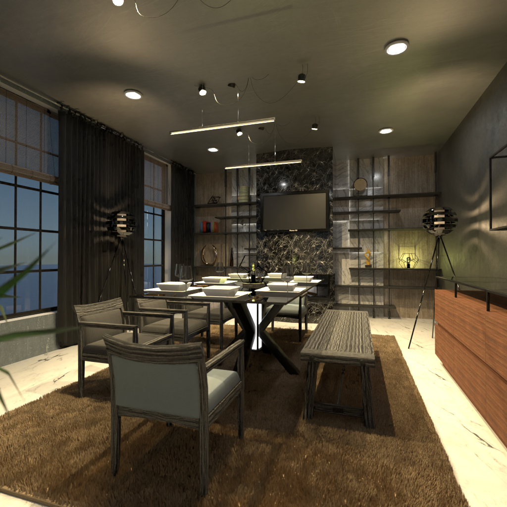 Industrial dining room #12640039 by Editors Choice
