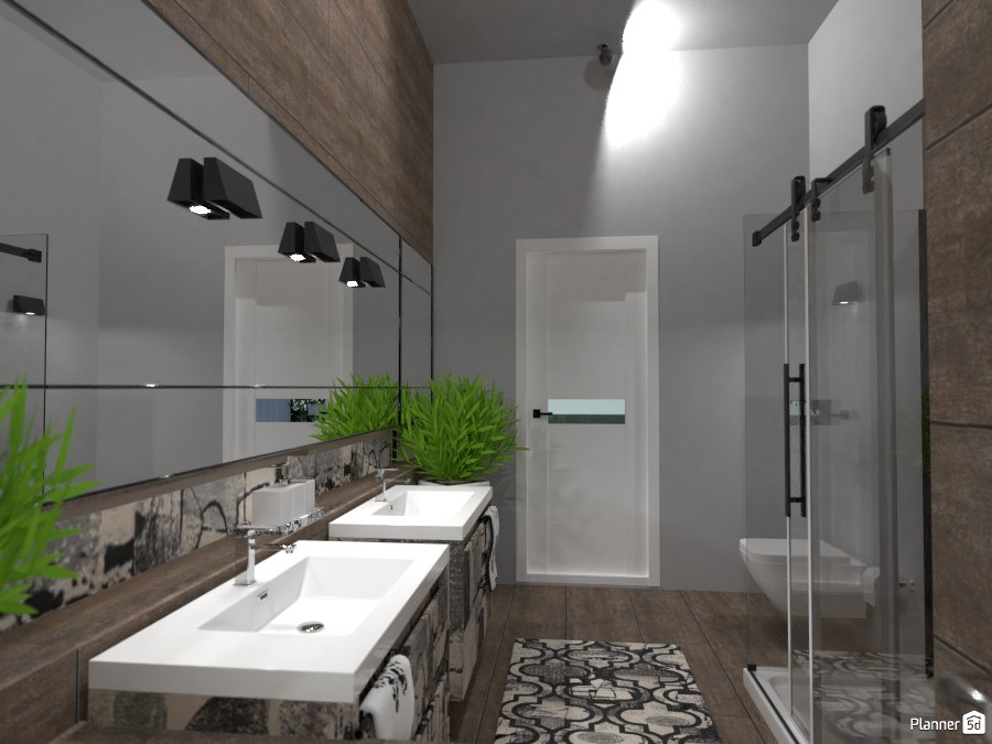 Pop Art Modern Bath #3 #3000390 by Moonface