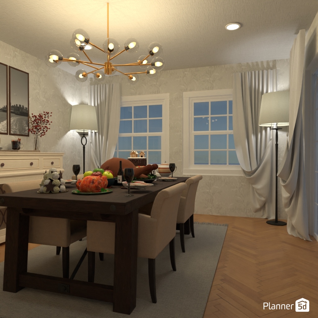 DB: Thanksgiving Day - room shell copy #23471115 by Editors Choice