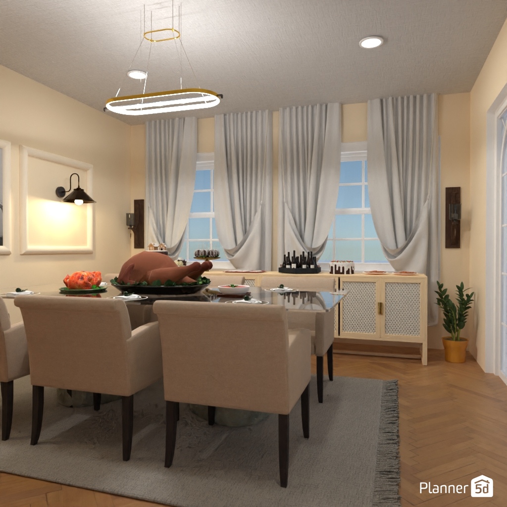 DB: Thanksgiving Day - room shell copy #23472323 by Editors Choice