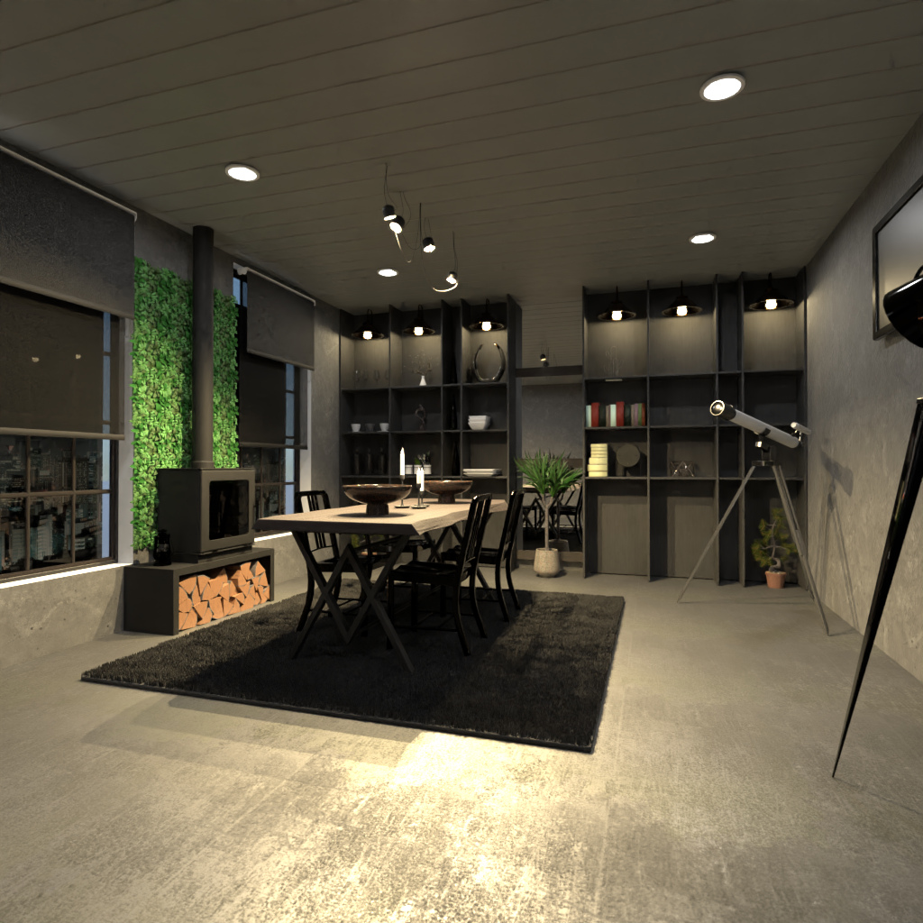 Industrial dining room #12607515 by Editors Choice