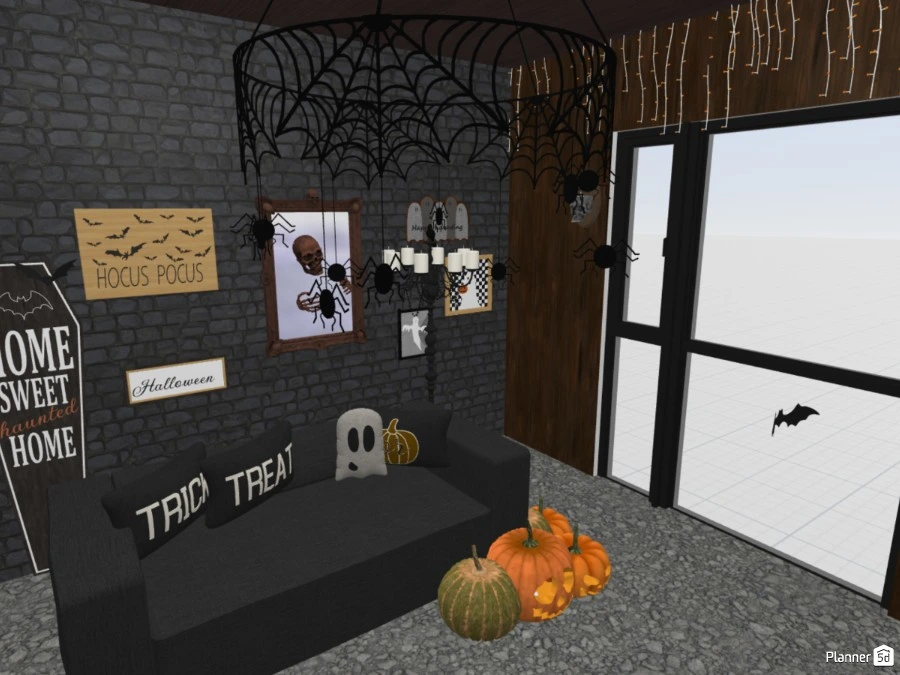 halloween living room #134239 by #1desginer