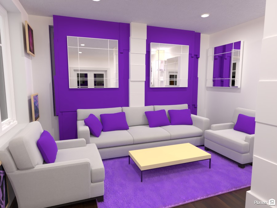 Purple Living room #4558020 by Arin