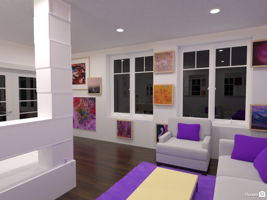 Purple Living room #4558024 by Arin