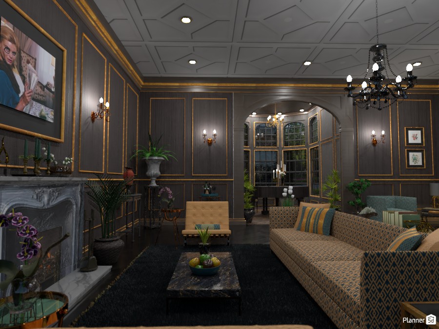 Upscale Great Room #3850127 by DesignKing