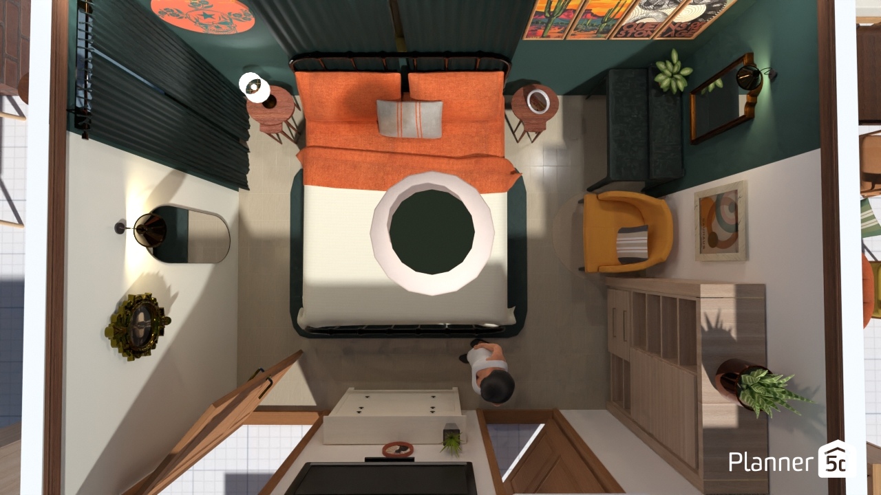 Copy of mcm bedroom - black/green- ikea #25942768 by Livnat Pariante