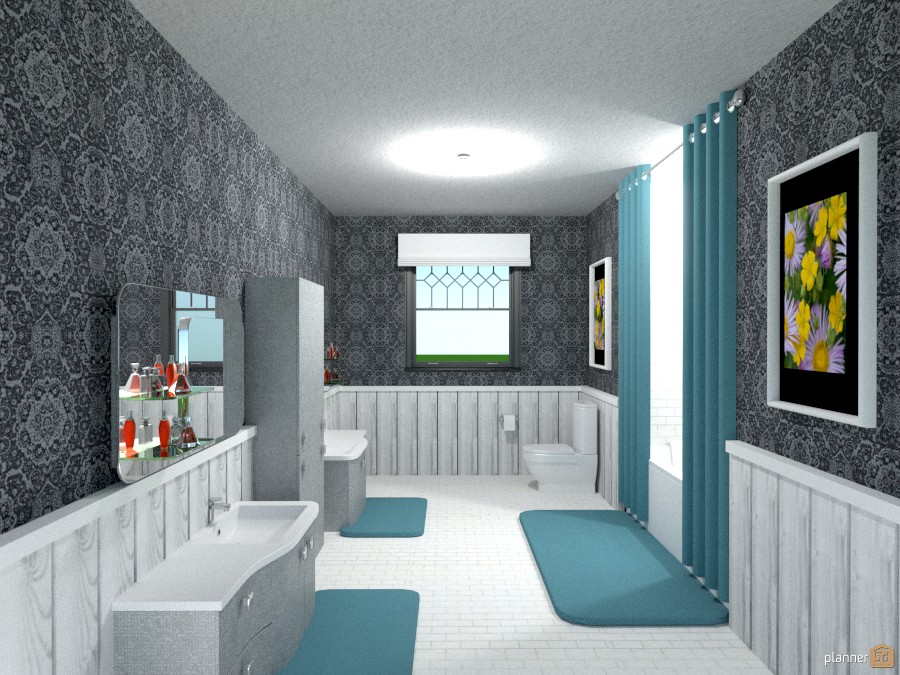 gray wallpaper bath 1274046 by Joy Suiter image