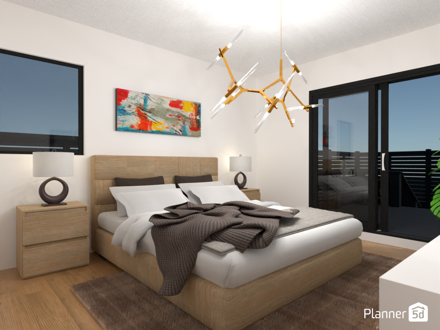 Main bedroom of One-story home 9496916 by Laia image