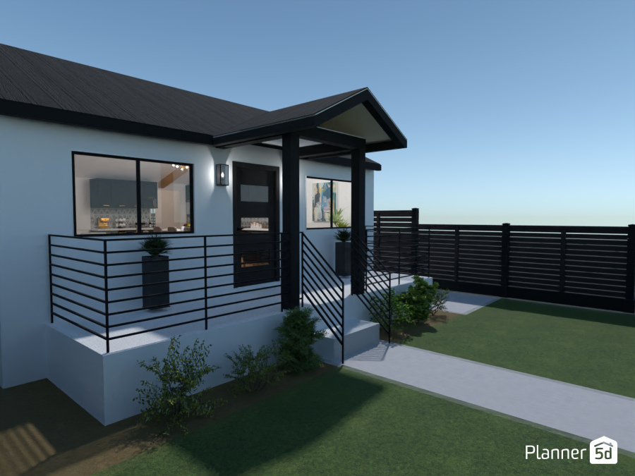 Porch of One-story home #9497024 by Laia