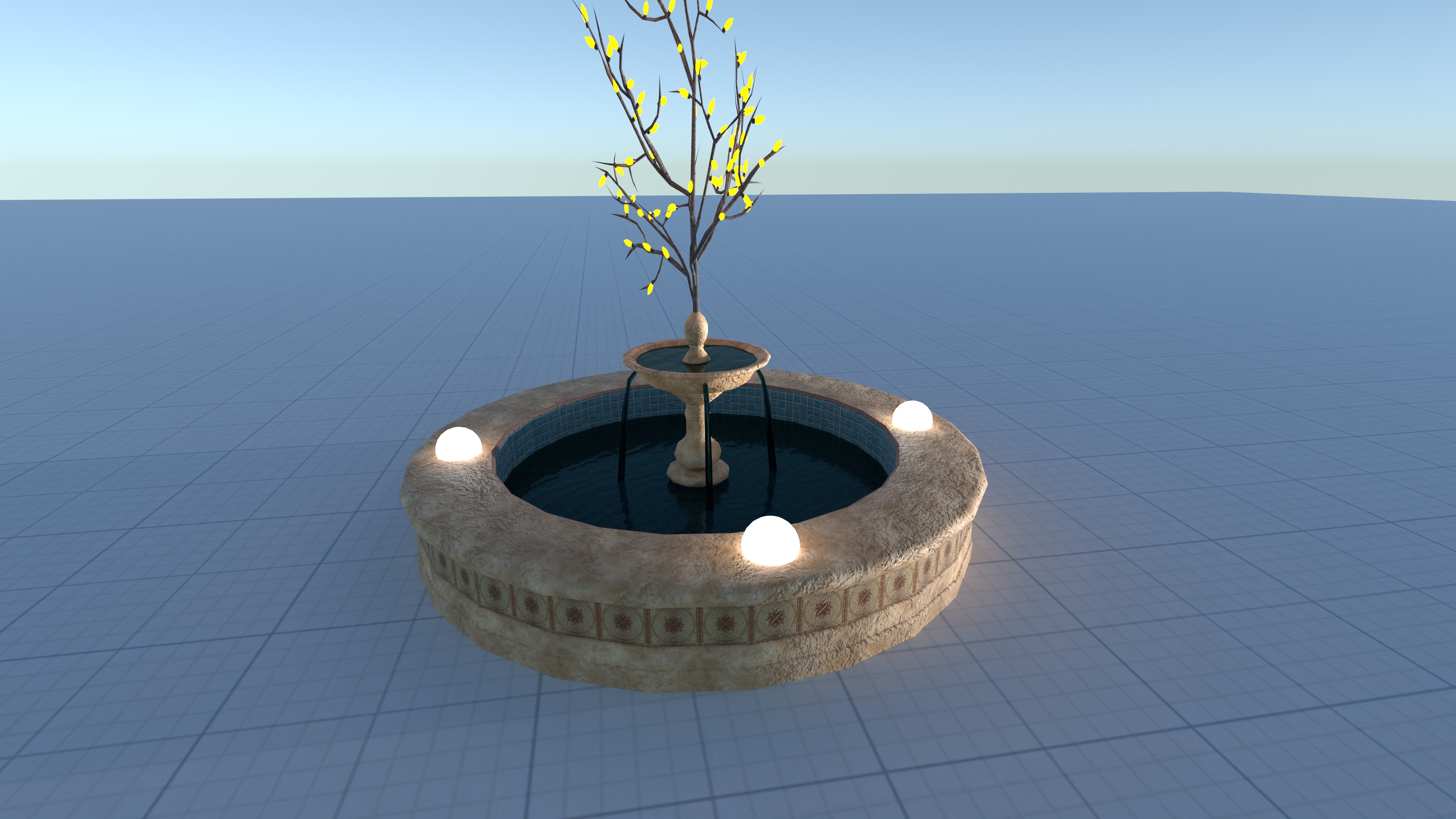 Garden Fountain #34220080 by Daniel Bucataru