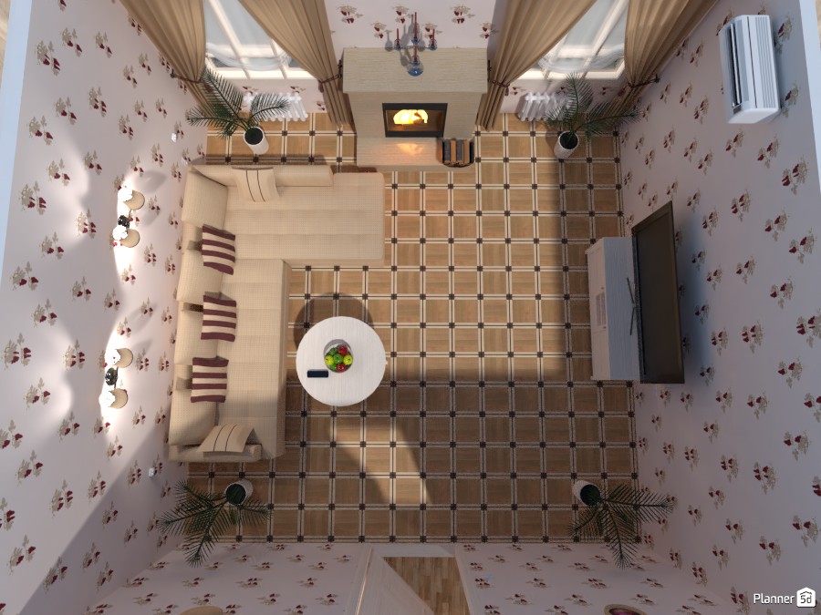 Гостиная с камином #3178148 by Наталия Болли