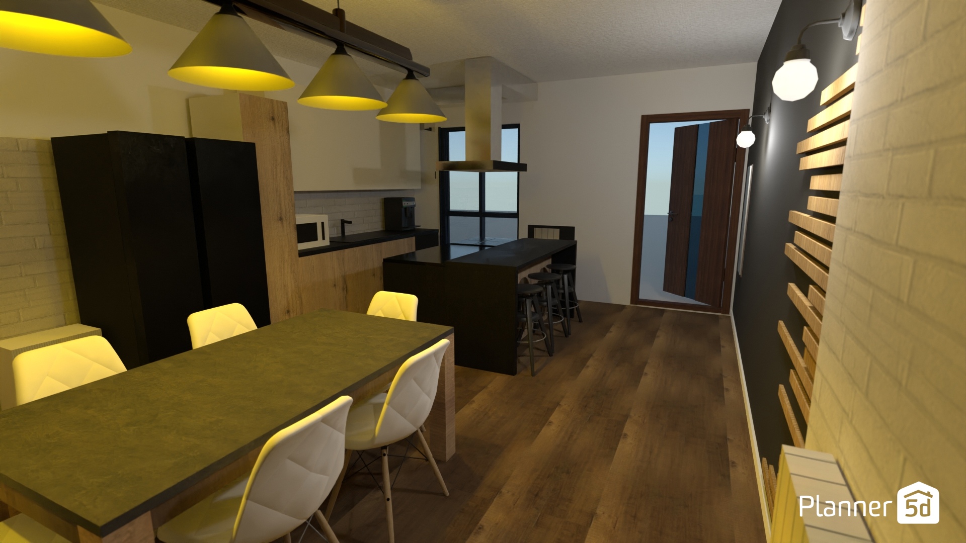 con tavolo pranzo attuale e scrivania piu piccola #23361030 by Sante Marzulli