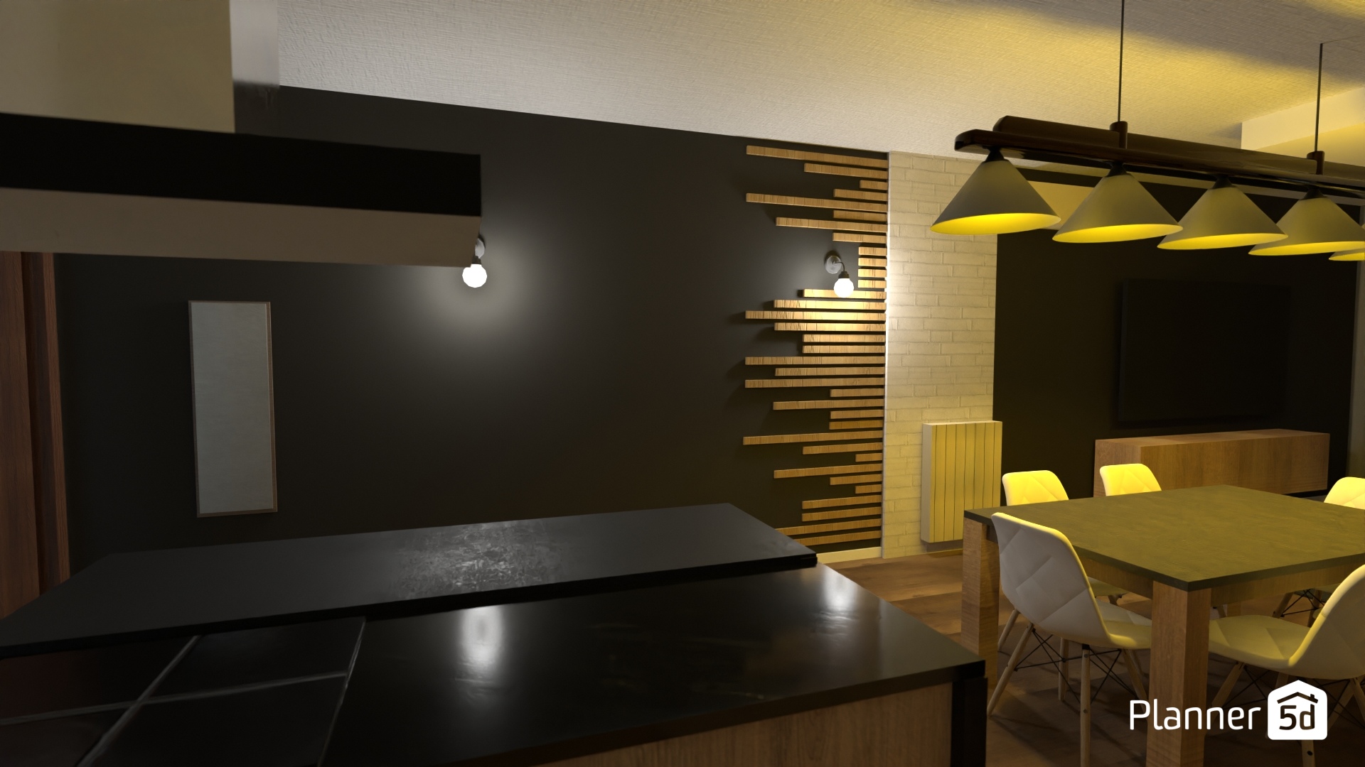 con tavolo pranzo attuale e scrivania piu piccola #23361398 by Sante Marzulli