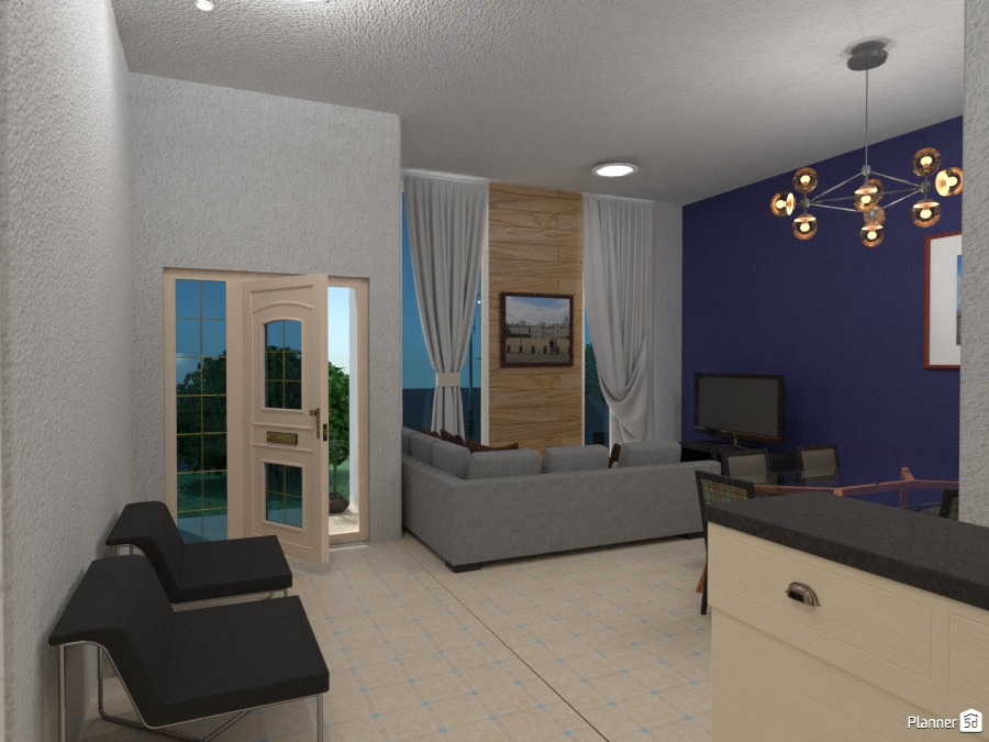 Casa pequena - Conceito aberto integrando ambientes #1968342 by Daniel Fortunato