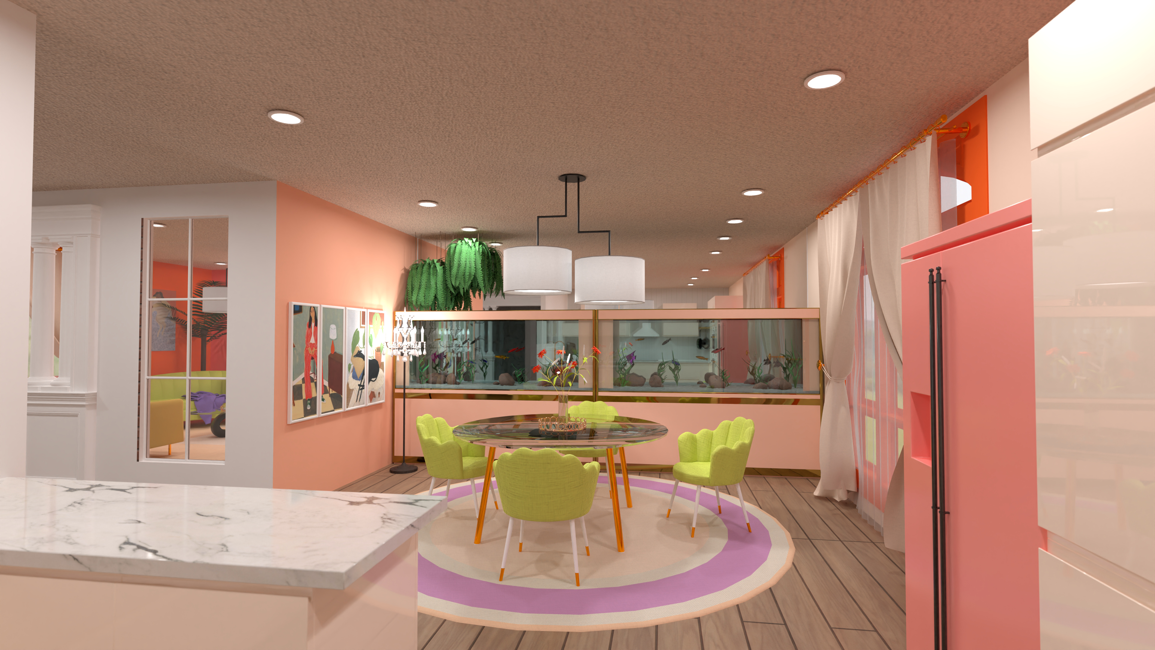 bright kitchen #18338619 by Dellen