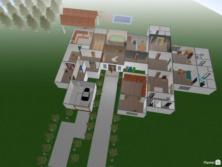 a dream house with glitches for the wall paper #3046228 by User 24501360