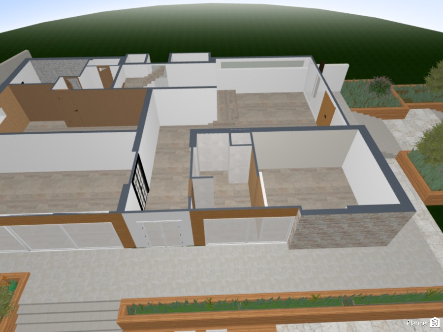 Modern patio #23915331 by User 162015231