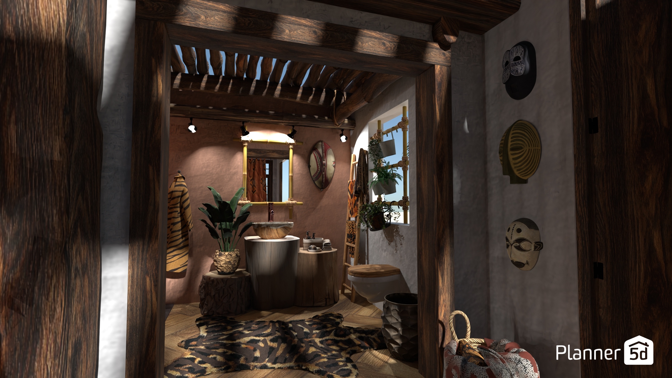 African's Ethnic: Bathroom #3406380 by Micaela Maccaferri