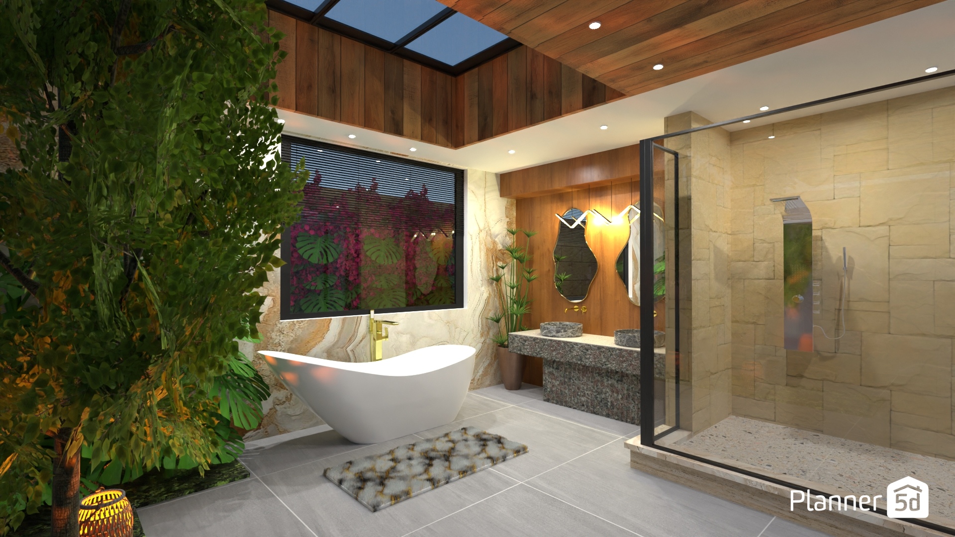 Baño con naturaleza #32697532 by MariaCris