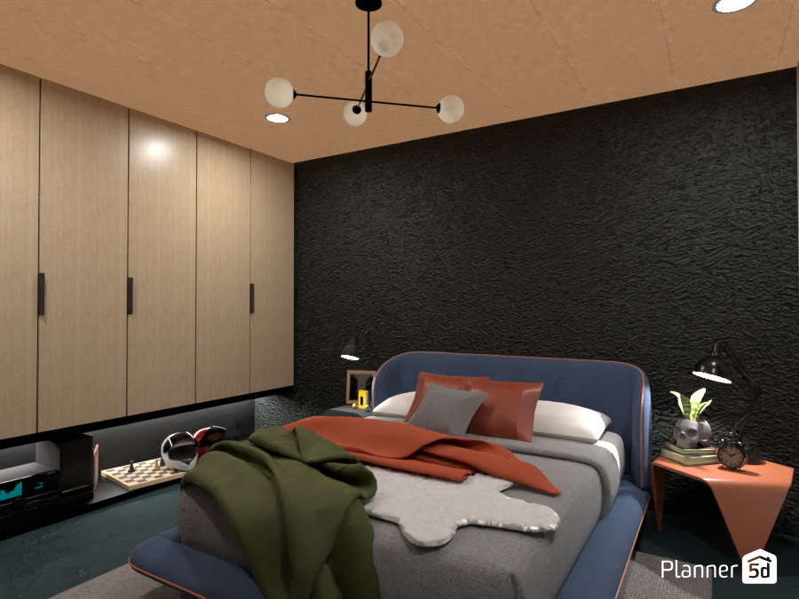The Teenager's Room from the Industrial Style Apartment Project #12358847 by Darina Doncheva