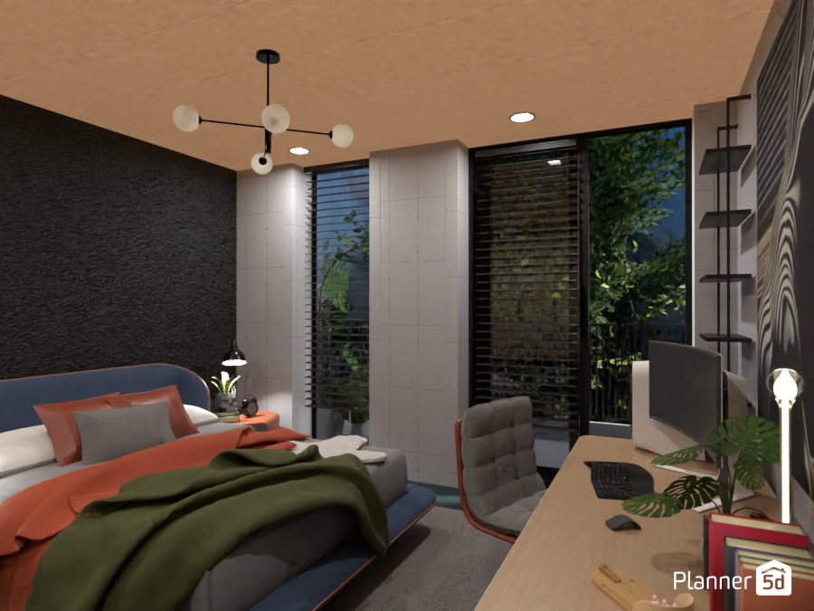 The Teenager's Room from the Industrial Style Apartment Project #12358863 by Darina Doncheva