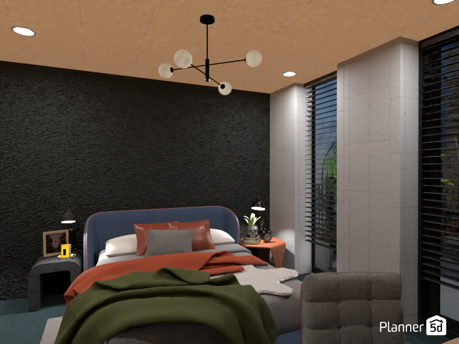 The Teenager's Room from the Industrial Style Apartment Project #12358871 by Darina Doncheva
