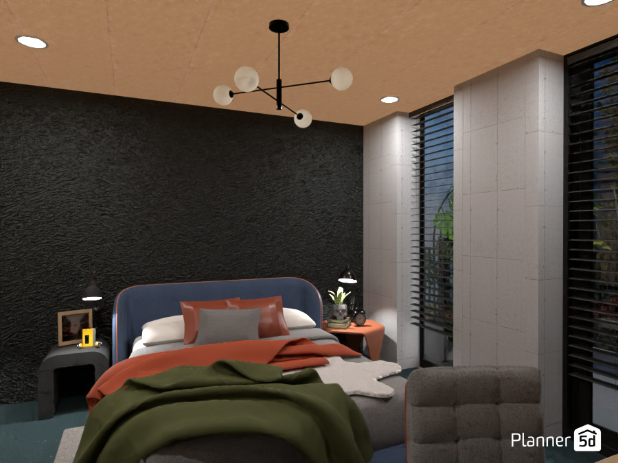 The Teenager's Room from the Industrial Style Apartment Project 12358871 by Darina Doncheva image