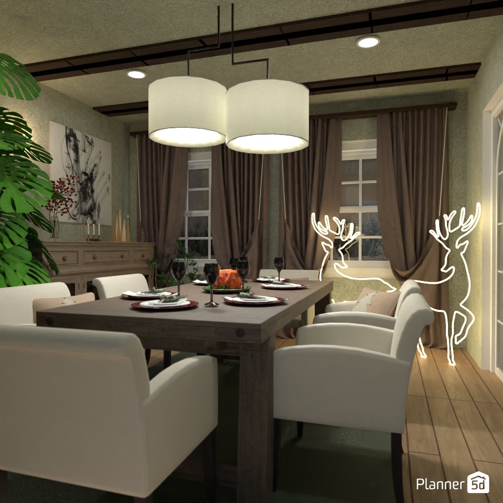 DB: Thanksgiving Day - room shell copy #23441075 by Editors Choice