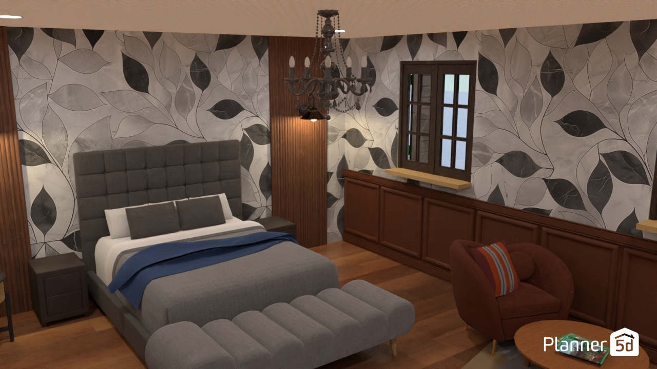 Neo-Chinese Style_badroom新中式臥房黑白色調 #28719936 by wangpong77