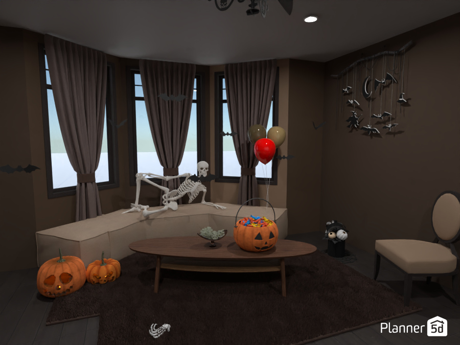 Ghost party at home (Design battle) #10229196 by LIXx