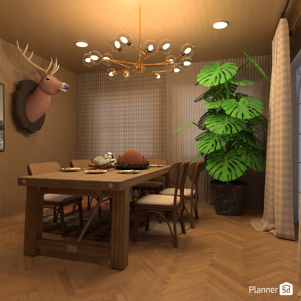 DB: Thanksgiving Day - room shell copy #23402143 by Editors Choice