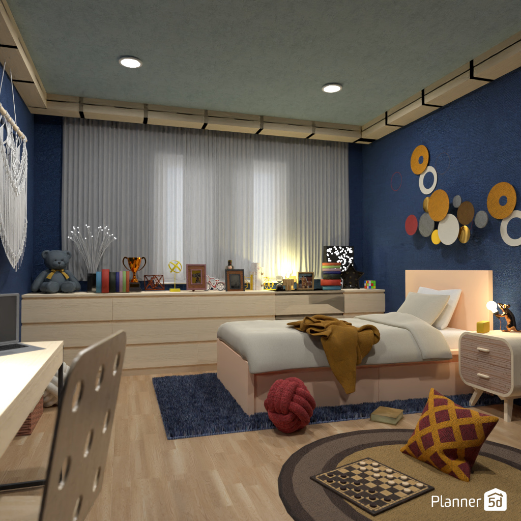 Blue children's bedroom #19535360 by Editors Choice