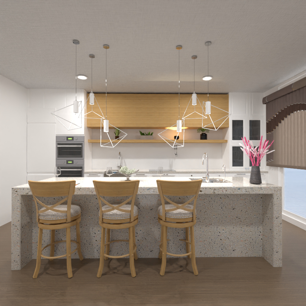 Cozinha marrom e branca #11480648 by Editors Choice