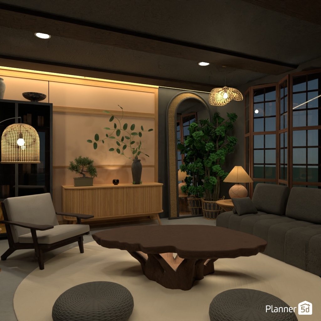 Japandi Living room #25624892 by Editors Choice