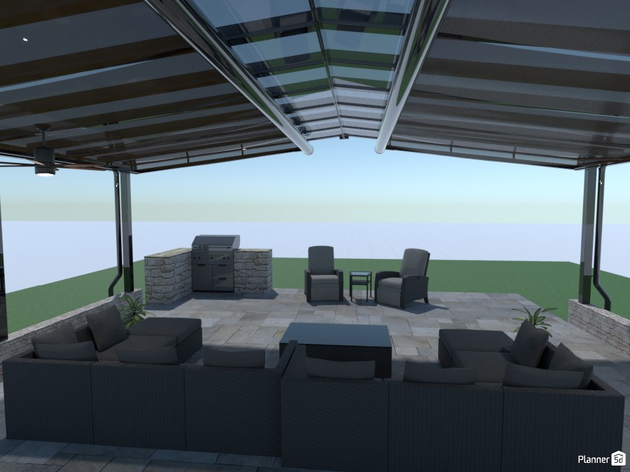 backyard patio #4518505 by Del armstrong