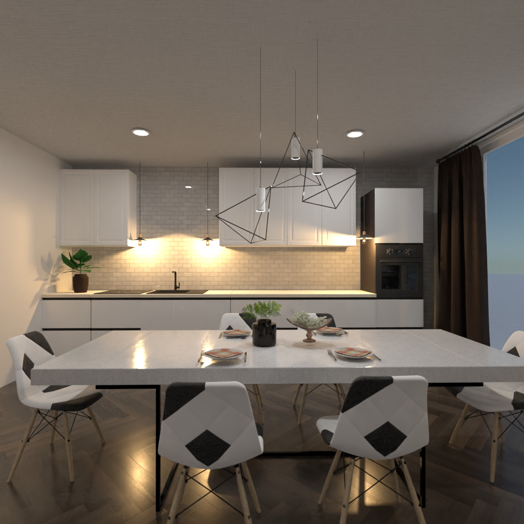 Brown and White Kitchen #11481176 by Editors Choice