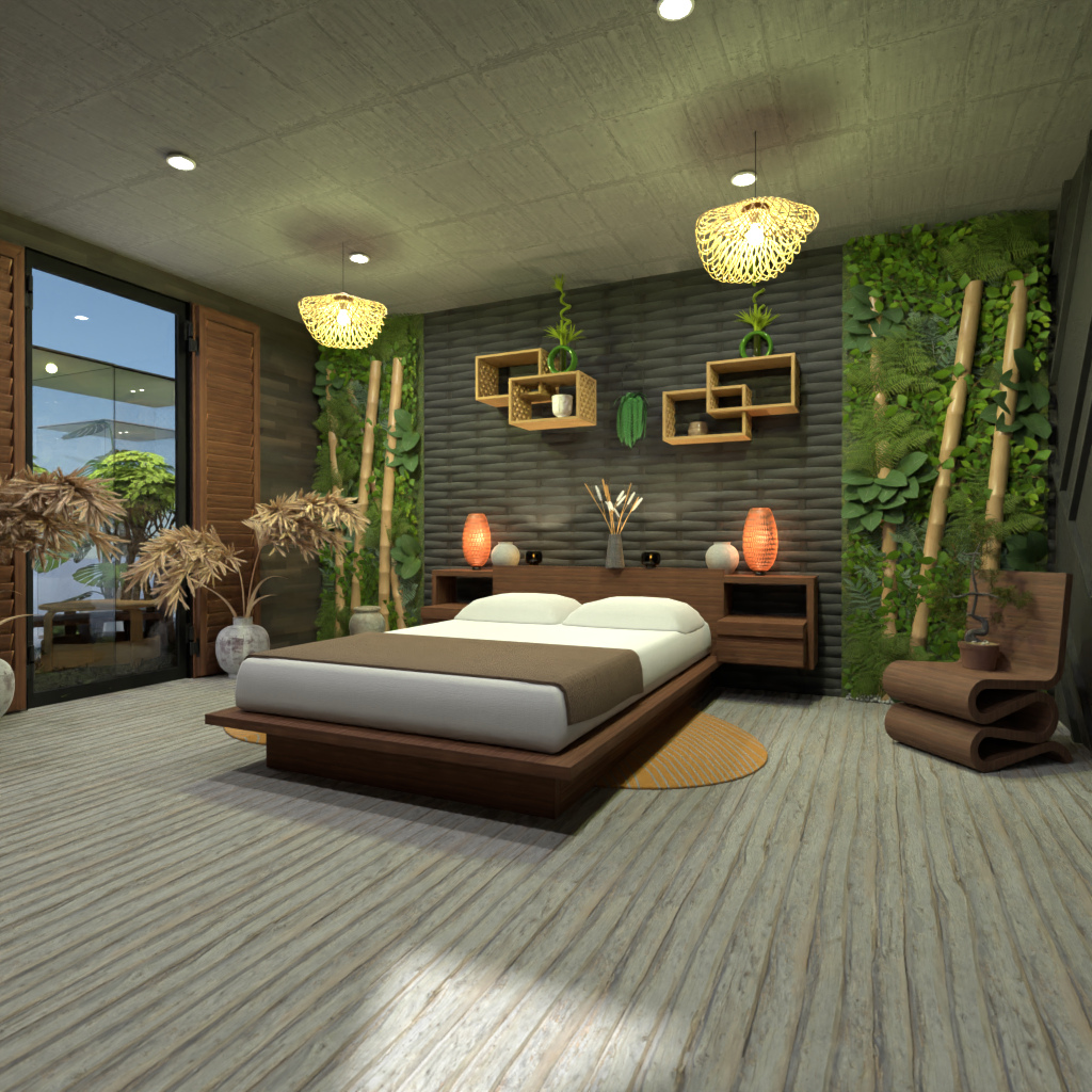 Wabi Sabi Bedroom #14554011 by Editors Choice