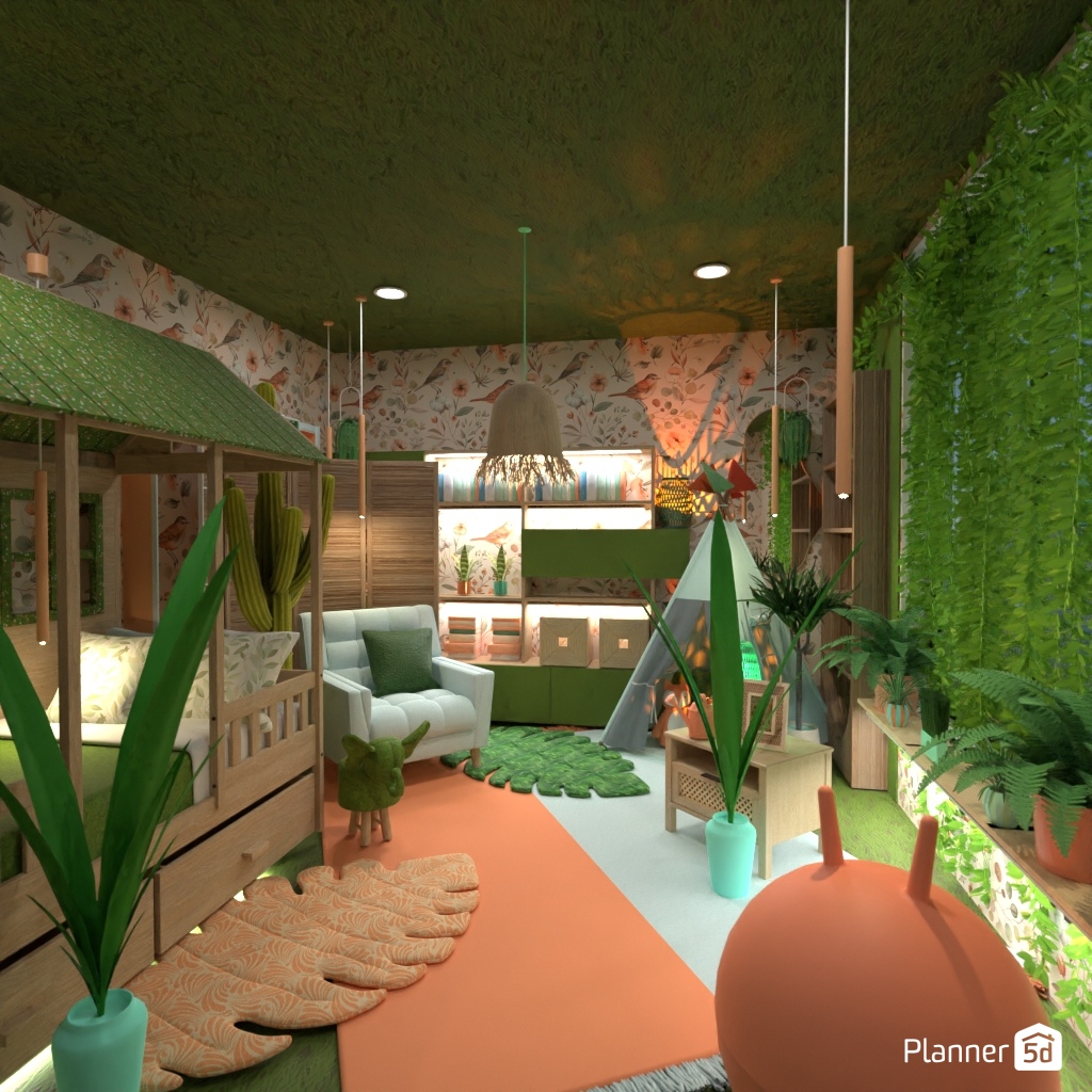 Jungle Bedroom #21834058 by Editors Choice