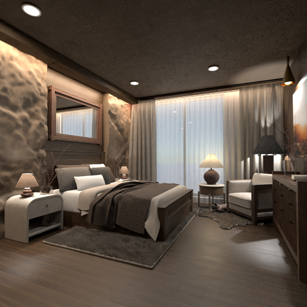 Спальня в лесу #12869695 by Editors Choice