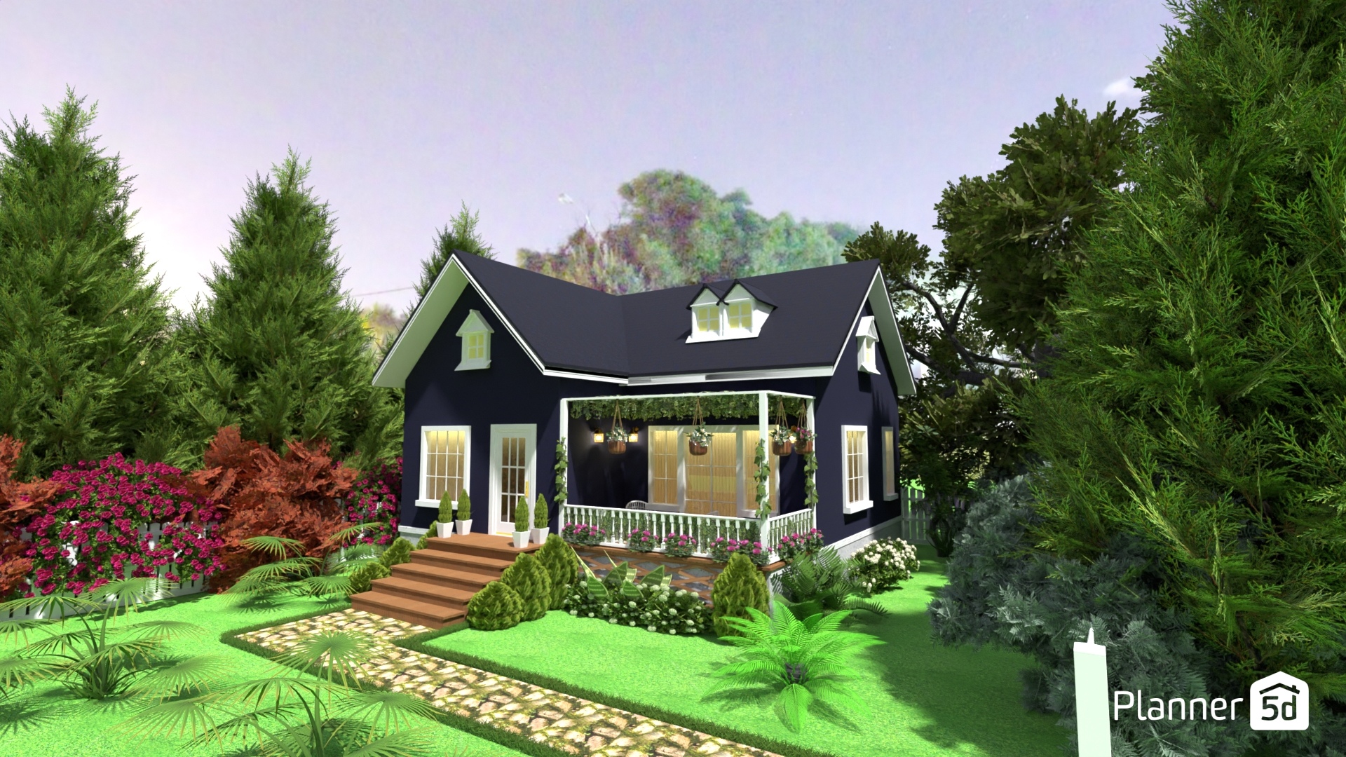 Blue house #30154856 by MariaCris