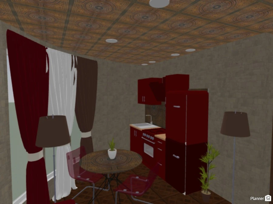 Red Round House (Design Battle Project) #3025560 by Cute Doggy